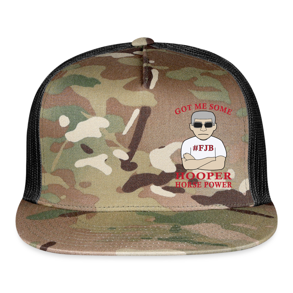 Hooper Horsepower Offset Trucker Cap - MultiCam\black