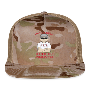 Hooper Horsepower Centered Trucker Cap - MultiCam\tan