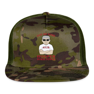 Hooper Horsepower Centered Trucker Cap - MultiCam\green