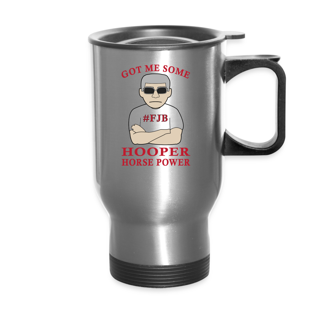 Hooper Horsepower Travel Mug - silver