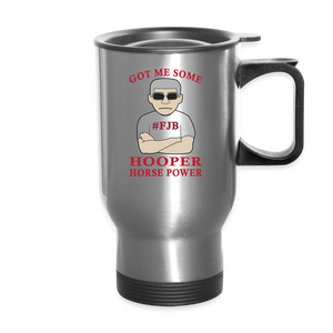 Hooper Horsepower Travel Mug - silver