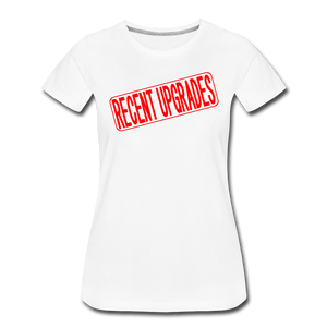 RECENT UPGRADES Real Estate Sign Rider Women’s Premium T-Shirt - white