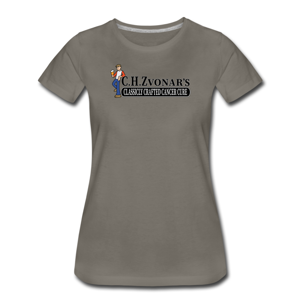 Zvonar's Crafted Cure Women’s Premium T-Shirt - asphalt gray