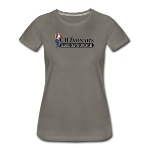 Zvonar's Crafted Cure Women’s Premium T-Shirt - asphalt gray