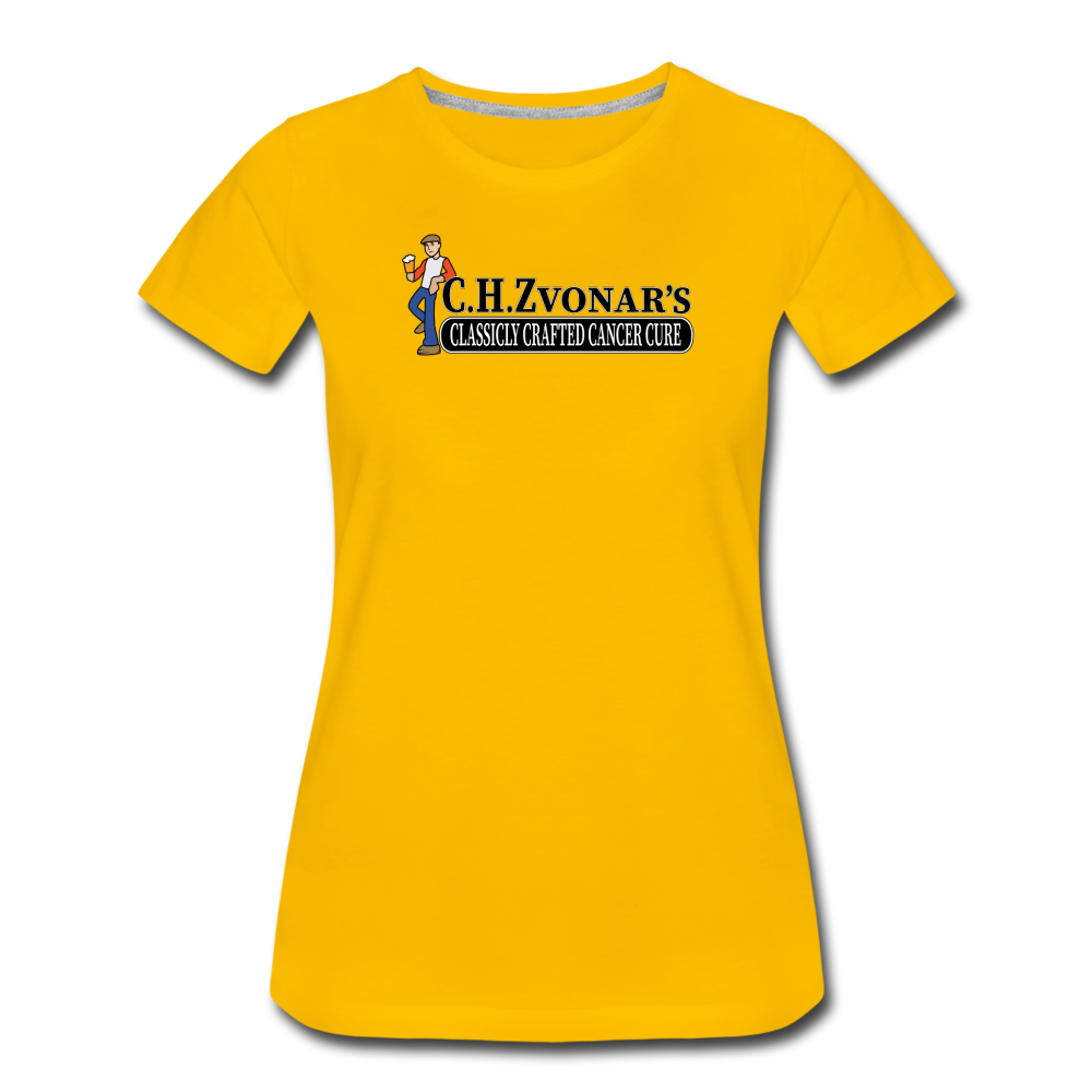 Zvonar's Crafted Cure Women’s Premium T-Shirt - sun yellow