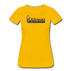Zvonar's Crafted Cure Women’s Premium T-Shirt - sun yellow