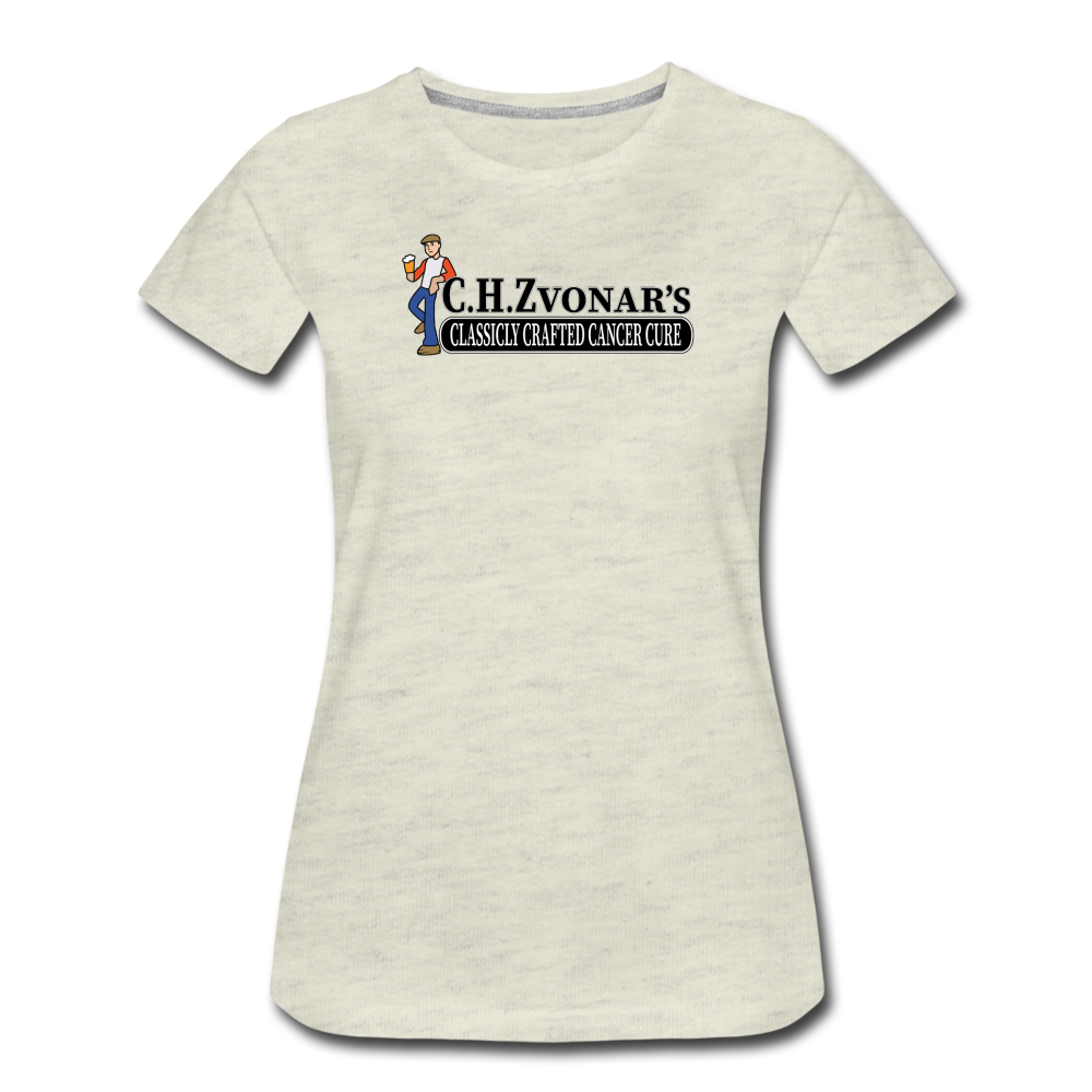 Zvonar's Crafted Cure Women’s Premium T-Shirt - heather oatmeal