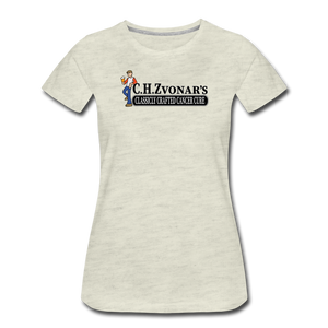 Zvonar's Crafted Cure Women’s Premium T-Shirt - heather oatmeal