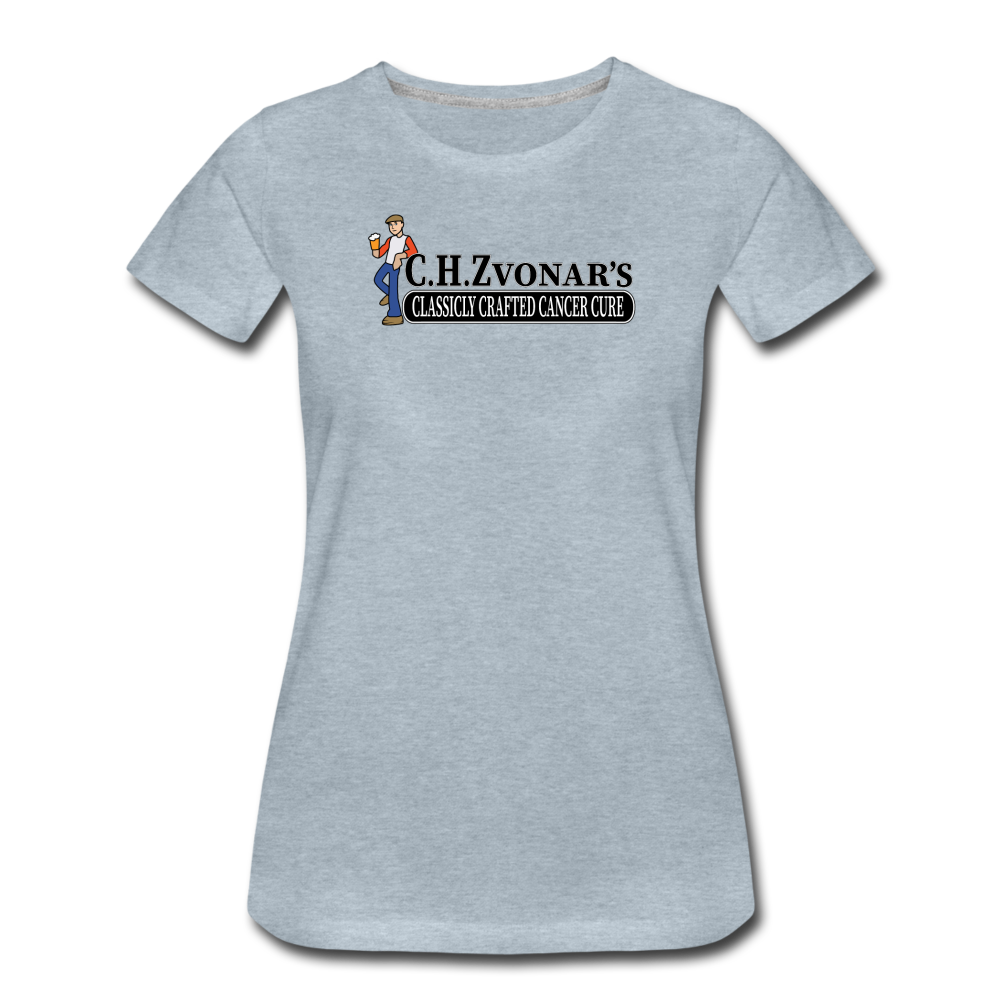 Zvonar's Crafted Cure Women’s Premium T-Shirt - heather ice blue