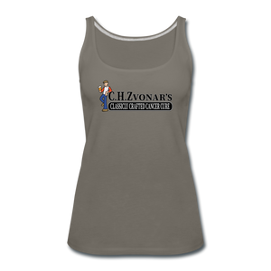Zvonar's Crafted Cure Women’s Premium Tank Top - asphalt gray