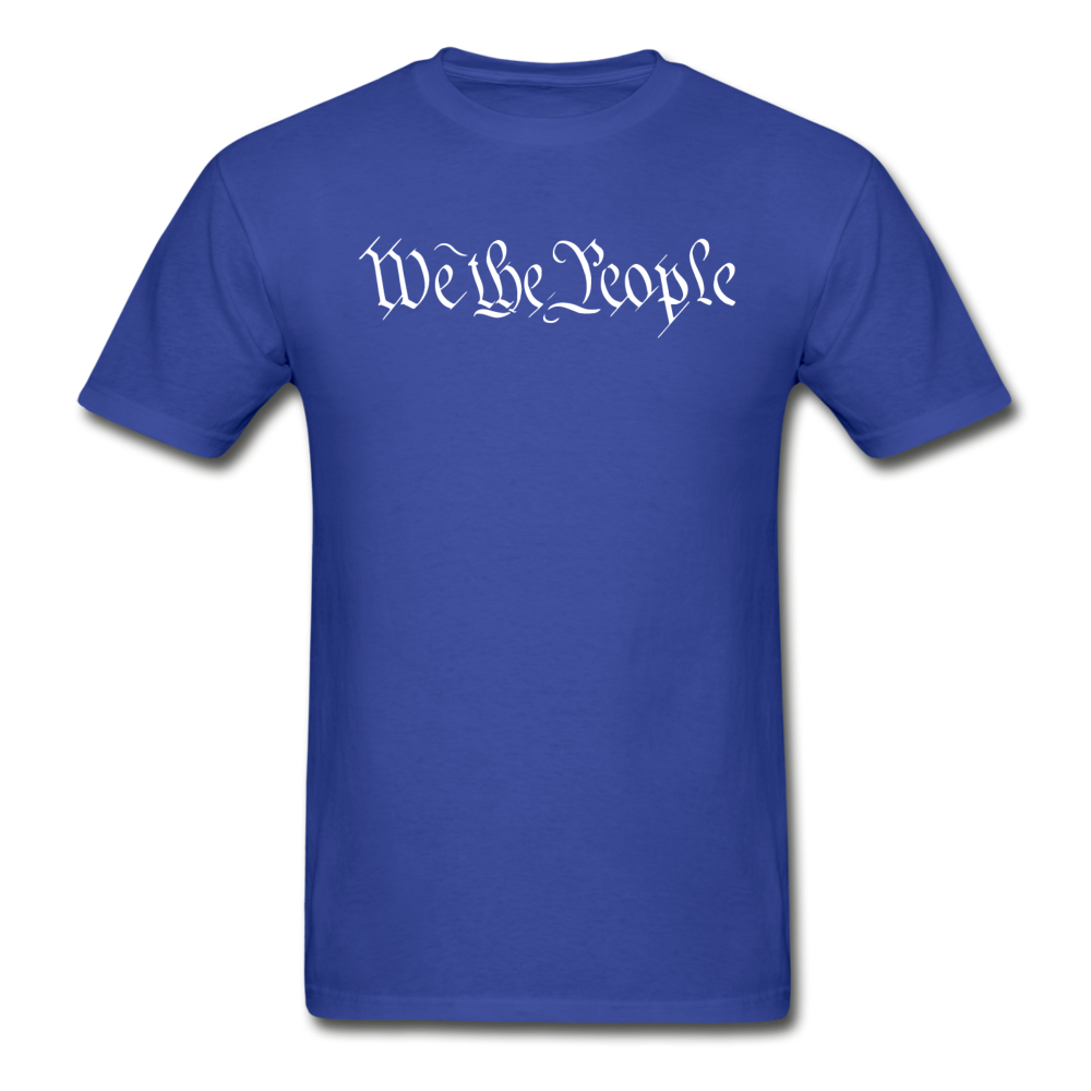 We The People...Shall Not Be Infringed Patriotic Hanes Adult Tagless T-Shirt - royal blue