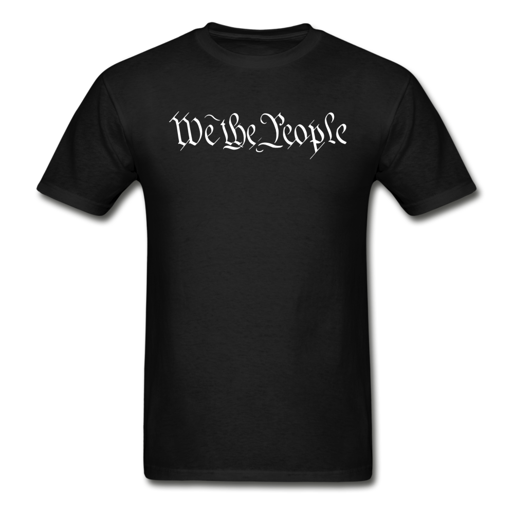 We The People...Shall Not Be Infringed Patriotic Hanes Adult Tagless T-Shirt - black