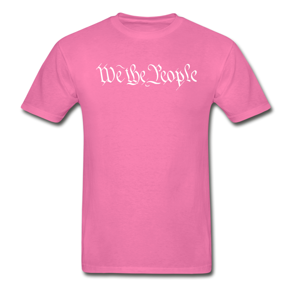 We The People...Shall Not Be Infringed Patriotic Hanes Adult Tagless T-Shirt - hot pink