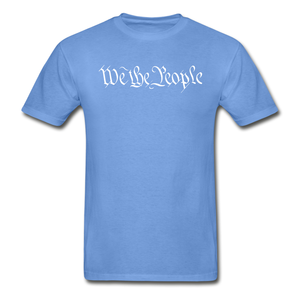 We The People...Shall Not Be Infringed Patriotic Hanes Adult Tagless T-Shirt - carolina blue