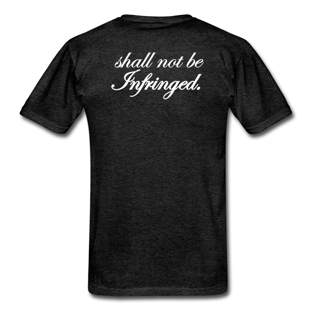 We The People...Shall Not Be Infringed Patriotic Hanes Adult Tagless T-Shirt - charcoal gray