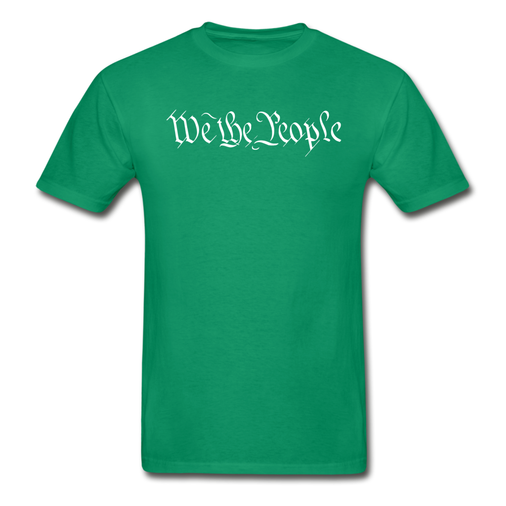 We The People...Shall Not Be Infringed Patriotic Hanes Adult Tagless T-Shirt - kelly green