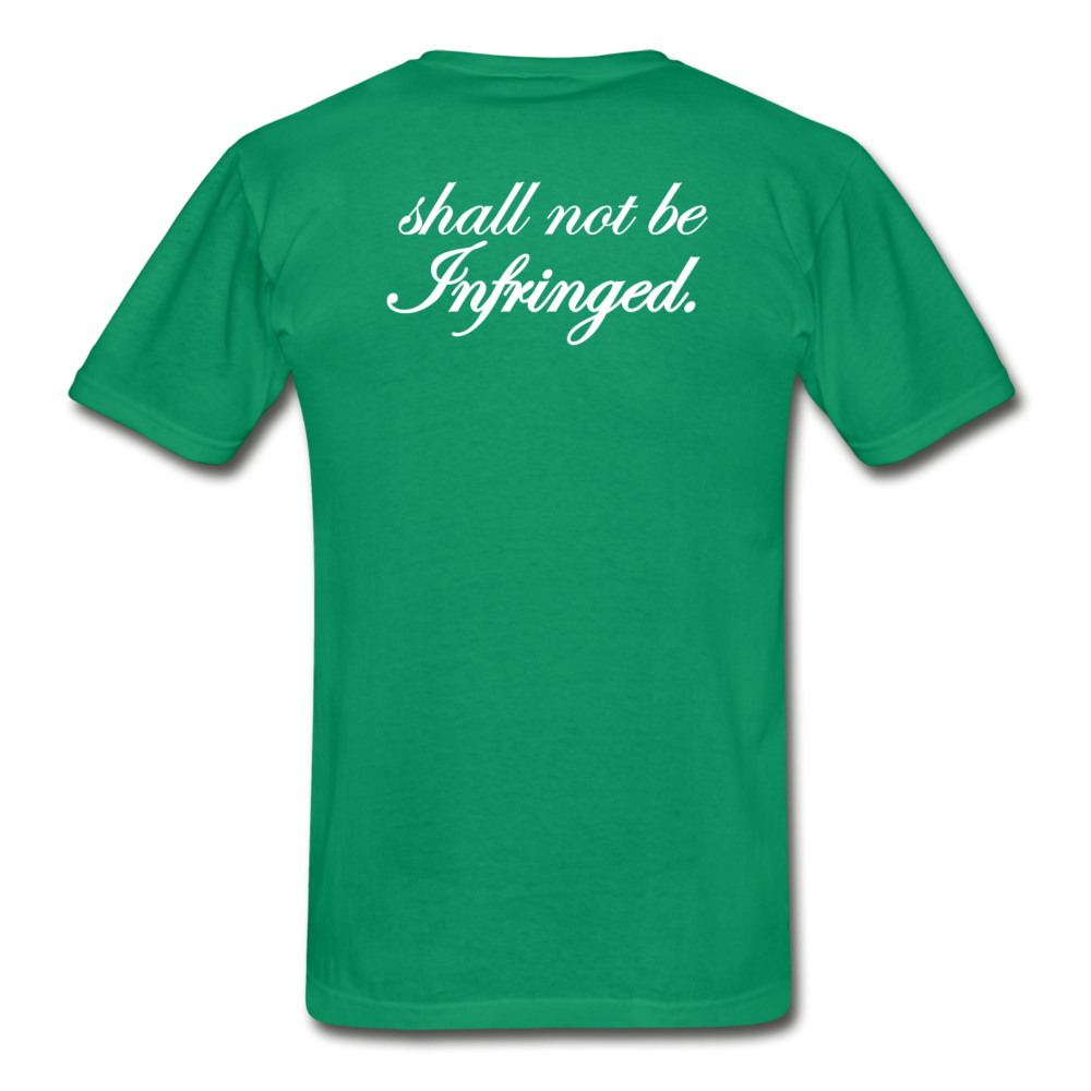 We The People...Shall Not Be Infringed Patriotic Hanes Adult Tagless T-Shirt - kelly green
