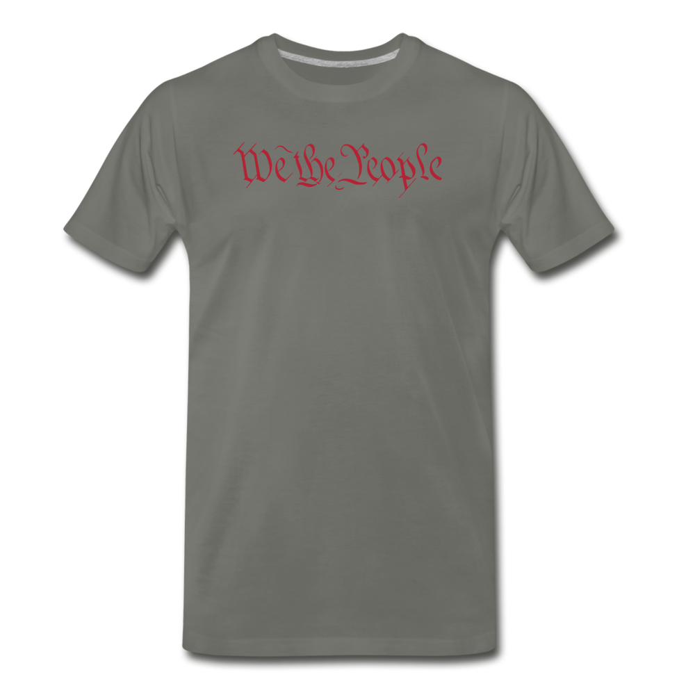 We The People Patriotic Men's Premium T-Shirt - asphalt gray