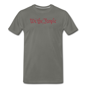 We The People Patriotic Men's Premium T-Shirt - asphalt gray