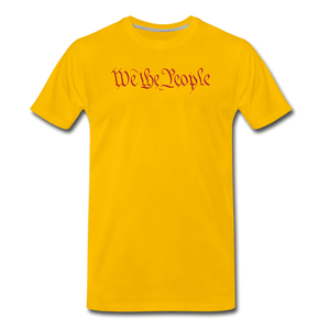 We The People Patriotic Men's Premium T-Shirt - sun yellow