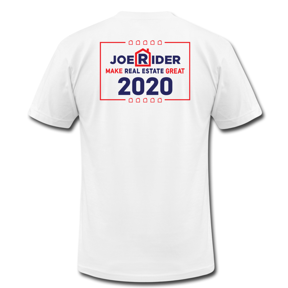 We The People / Joe Rider Real Estate Unisex Jersey T-Shirt by Bella + Canvas - white