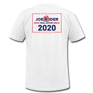 We The People / Joe Rider Real Estate Unisex Jersey T-Shirt by Bella + Canvas - white