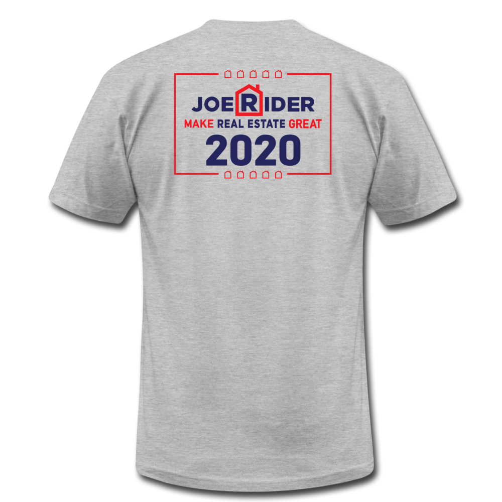 We The People / Joe Rider Real Estate Unisex Jersey T-Shirt by Bella + Canvas - heather gray
