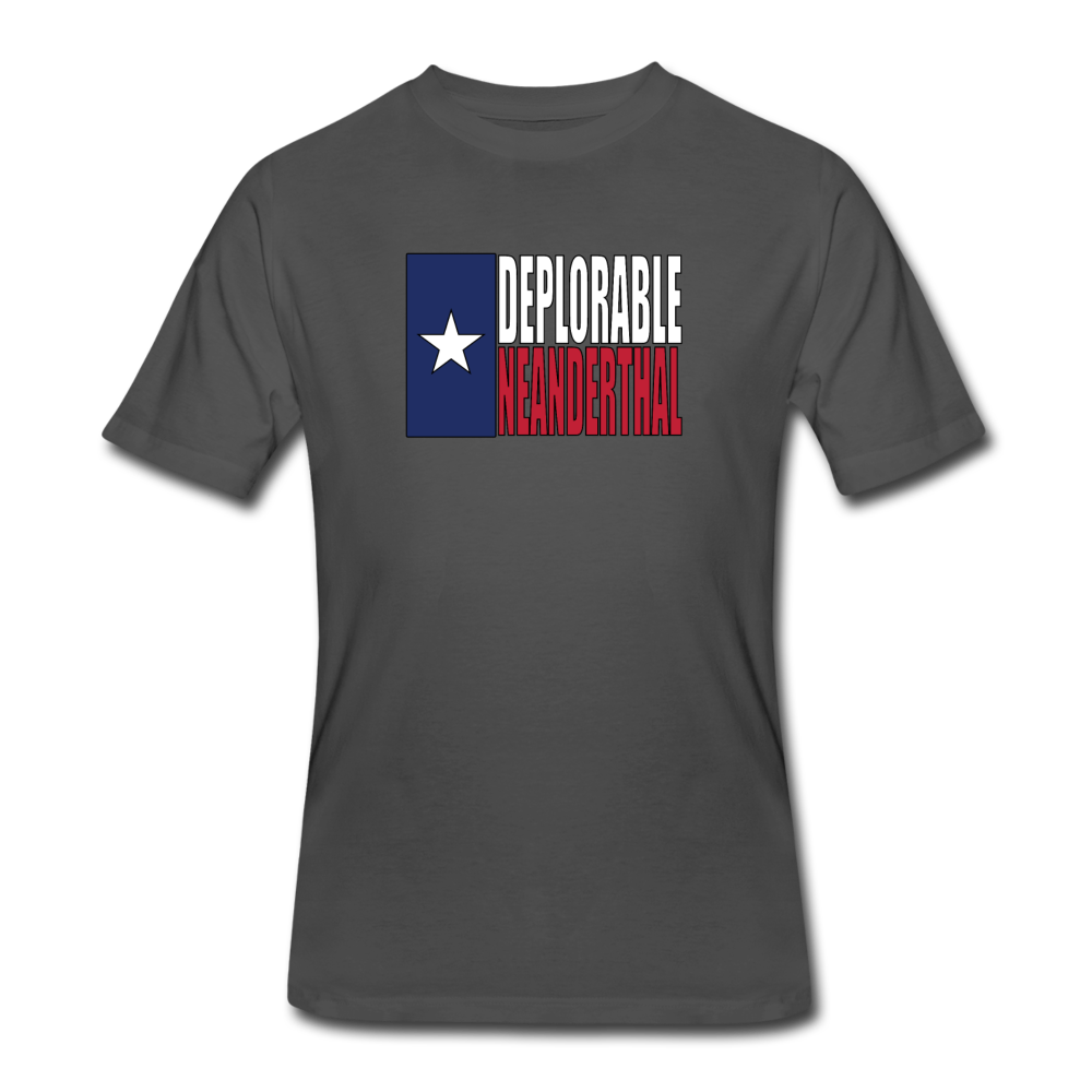 Texas Flag Deplorable Neanderthal Men’s 50/50 T-Shirt - charcoal